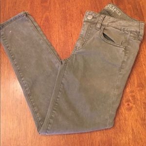 American Eagle Sateen X Cropped Jeggings